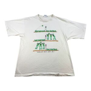 Vintage Crazy Shirts Hawaii Shirt Mens Large Frog Volleyball Bufo 90s Tee
